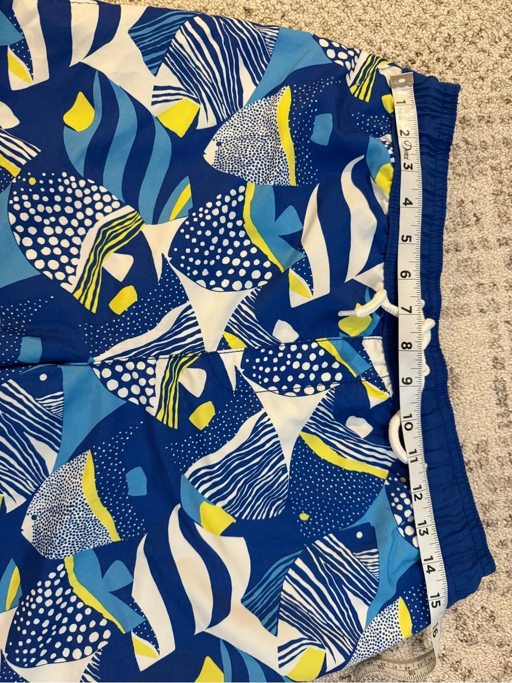 Lands End Boys Swim Trunks Sz XL (18H-20H) Tropical Print